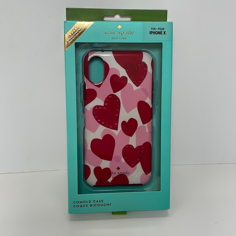 Kate Spade iPhone X heart case
